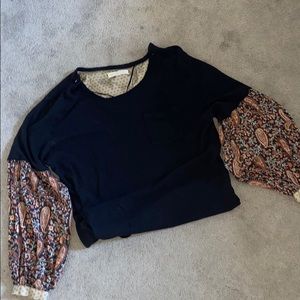 Free people balloon sleeve top